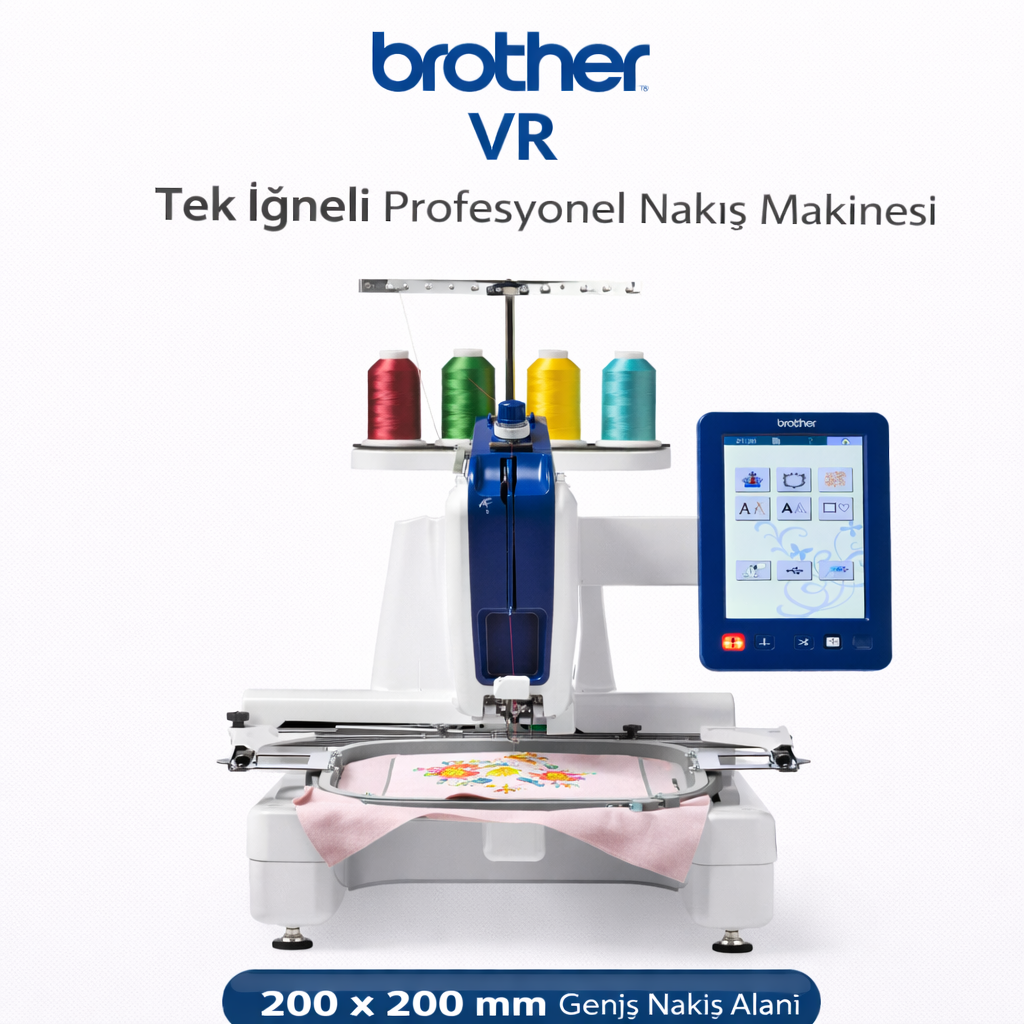 Brother VR – Tek İğneli Profesyonel Nakış Makinesi